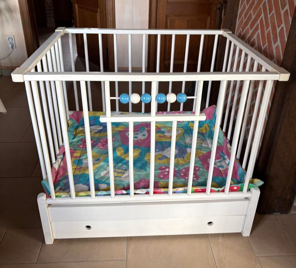 Babypark, Ophalen, Gebruikt, Rechthoekig, In hoogte verstelbaar