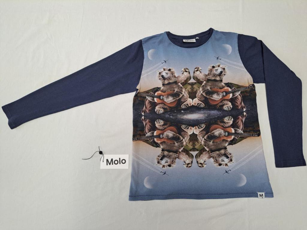 Molo longsleeve gitaarspelende beren maat 164, Gebruikt, Molo, Ophalen of Verzenden, Shirt of Longsleeve