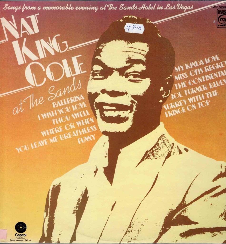 Vinyl, LP   -   Nat King Cole – Nat King Cole At The Sands, Enlèvement ou Envoi, Autres formats