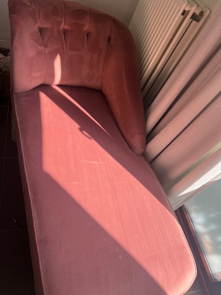 Roze Chaise Longue (nieuwe staat), Enlèvement, Comme neuf, Une personne