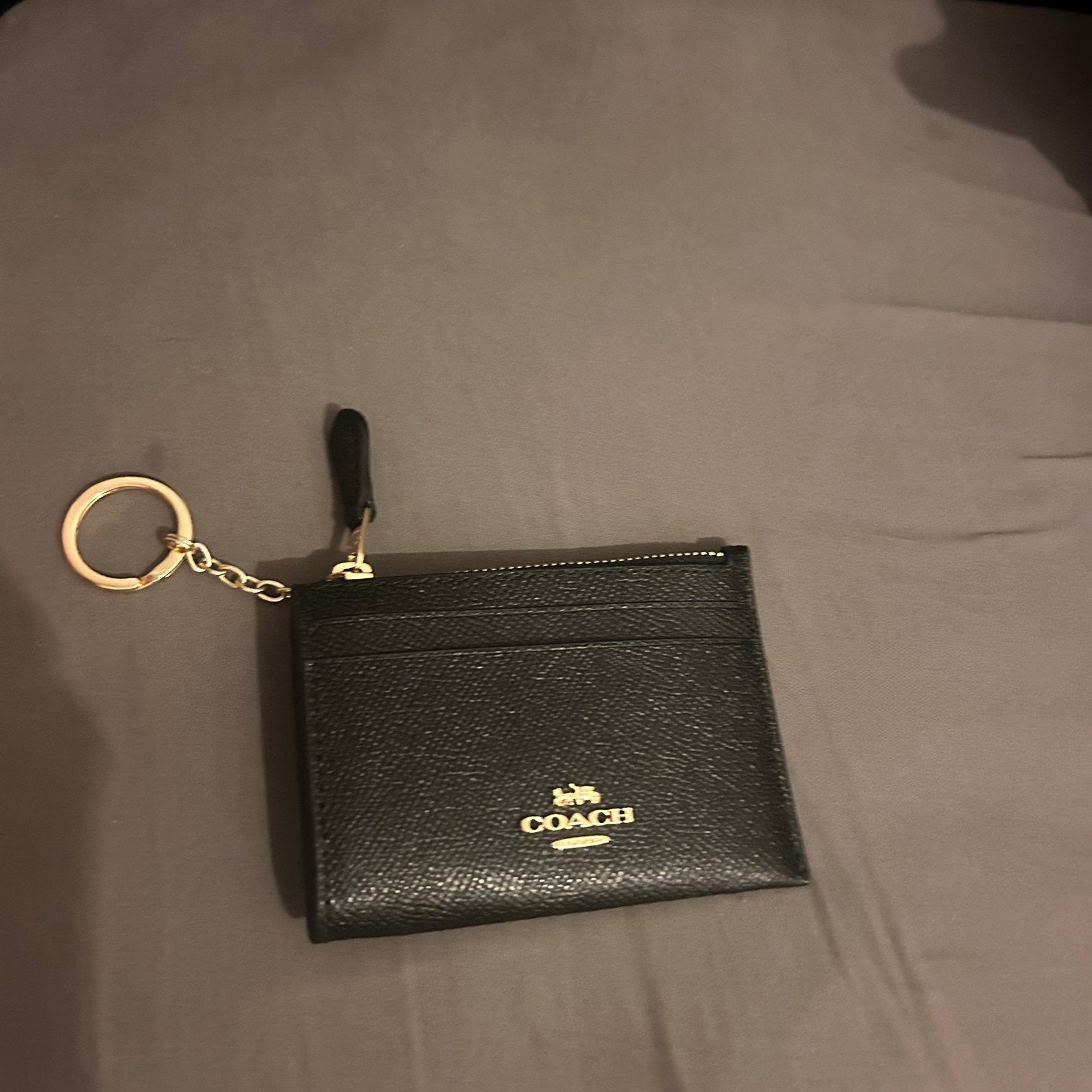 Compacte wallet Coach, Ophalen, Nieuw, Zwart