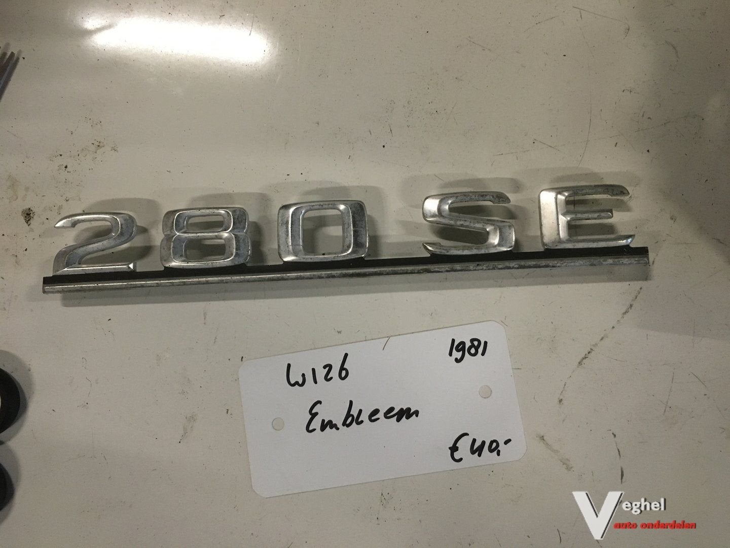 Mercedes W126  1981    280SE Embleem, Gebruikt, -, -, Ophalen of Verzenden