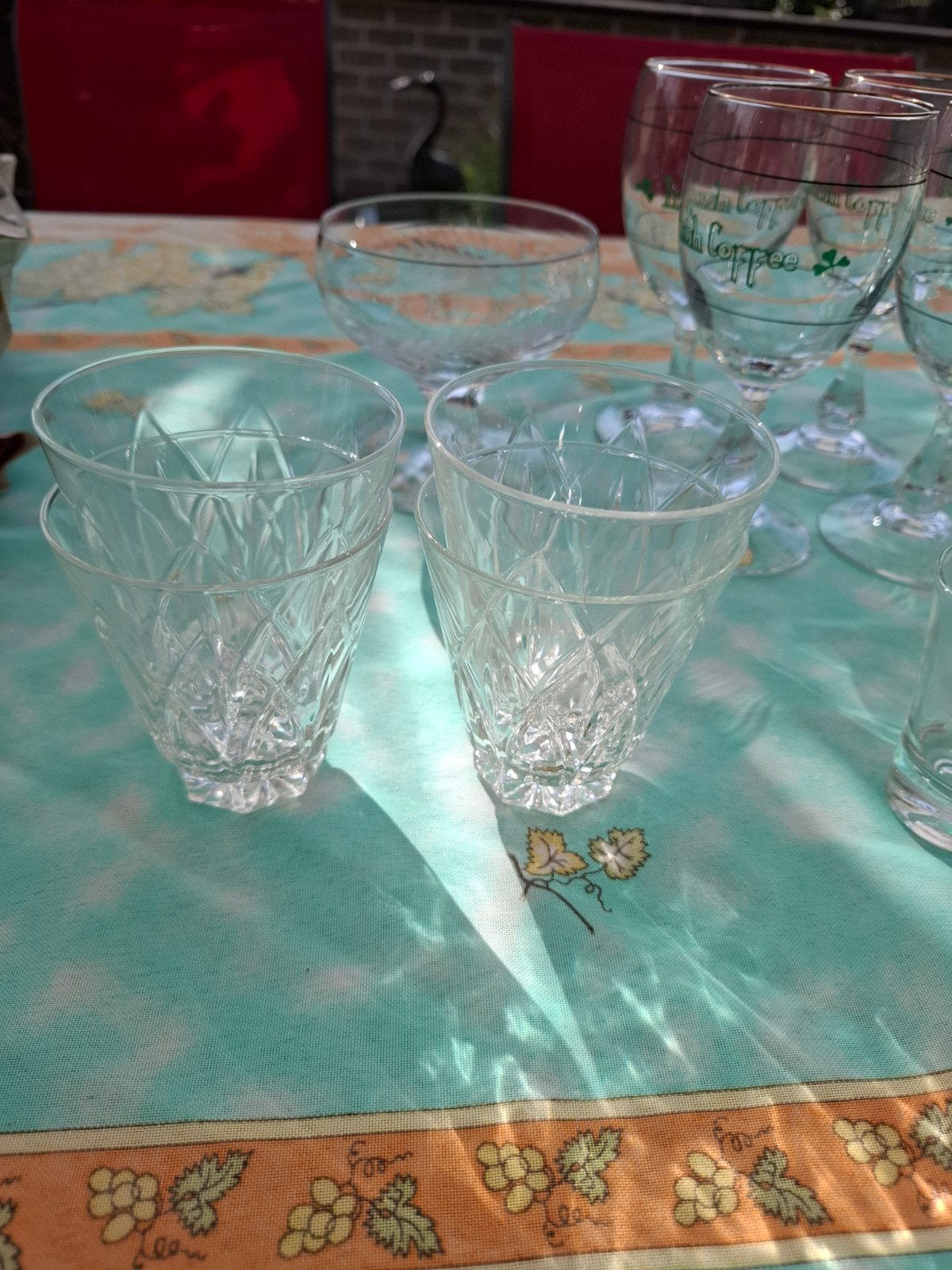 lot de verres, Enlèvement