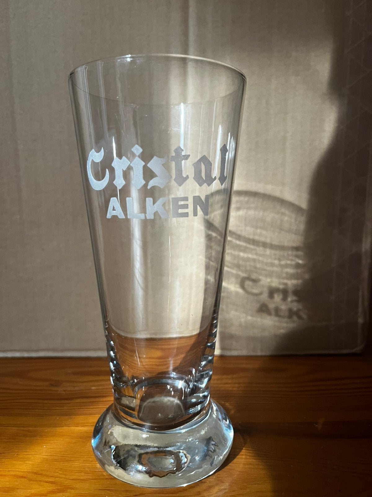 Oud glas Cristal Alken, Verzamelen, Glas en Drinkglazen, Verzenden, Zo goed als nieuw