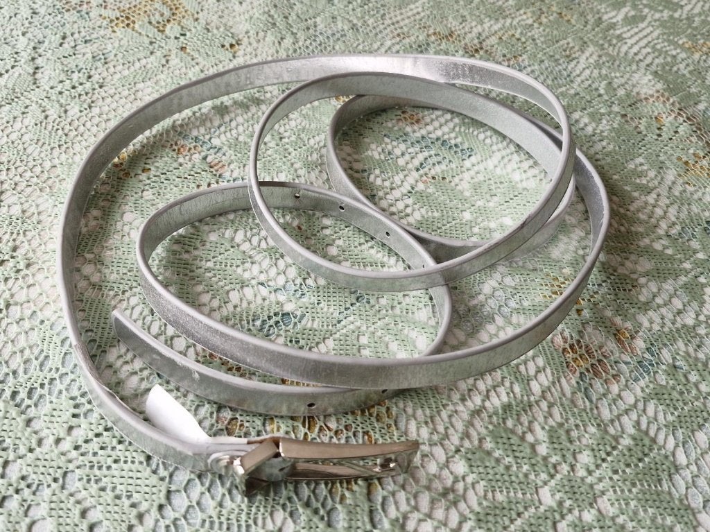 Ceinture - 3Suisses - argentée - 208 cm, Comme neuf, Moins de 3 cm, 100 cm ou plus, Ceinture