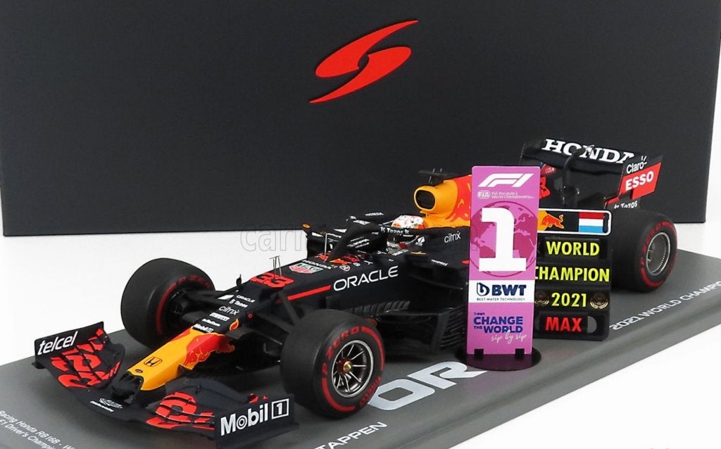 Max Verstappen 1:18 World Champion 2021 Abu Dhabi GP, Verzamelen, Ophalen of Verzenden, Nieuw, Formule 1