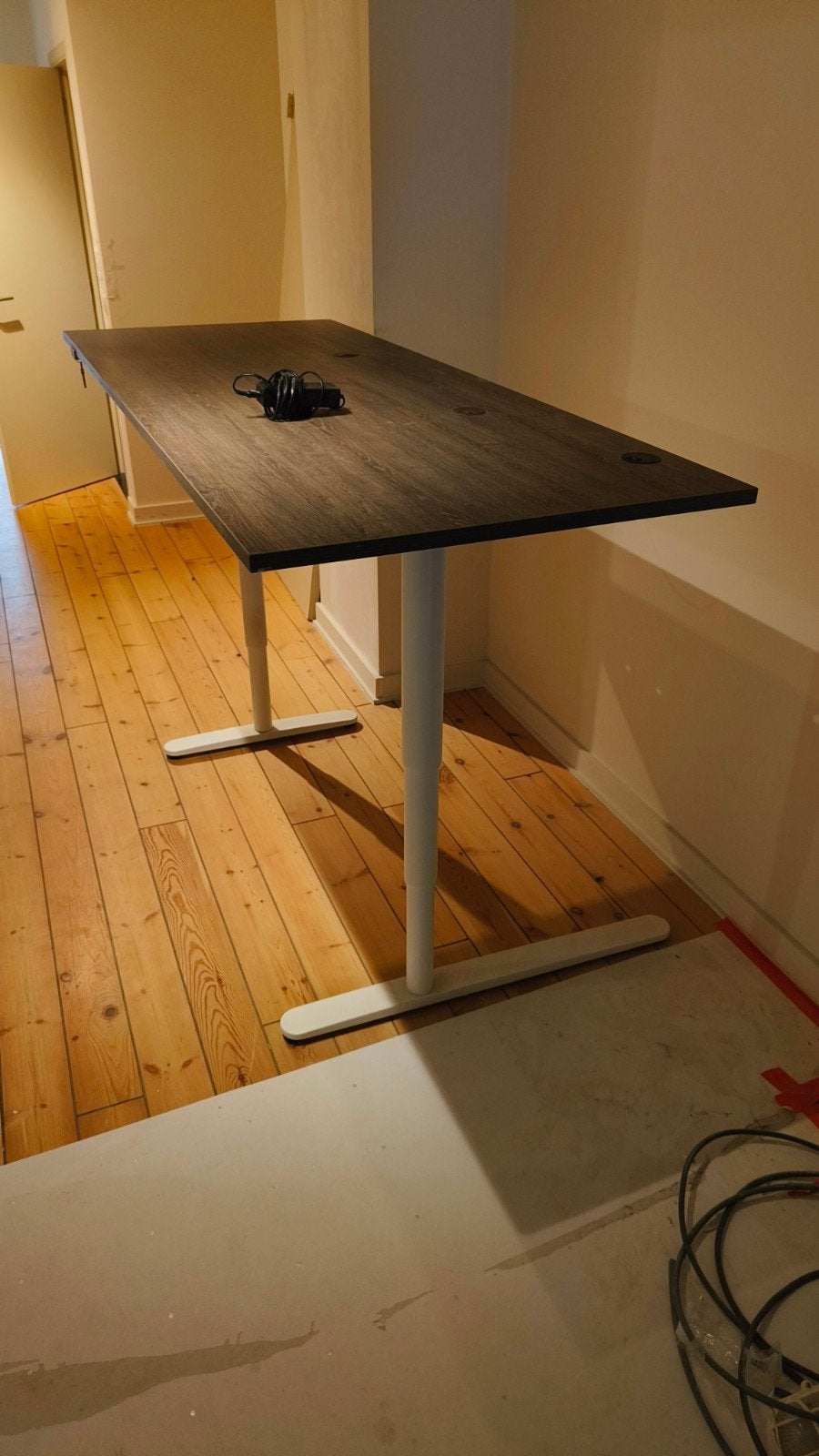 grote elektrische standing desk, zit-staburea, 200x80, Enlèvement, Réglable en hauteur, Utilisé