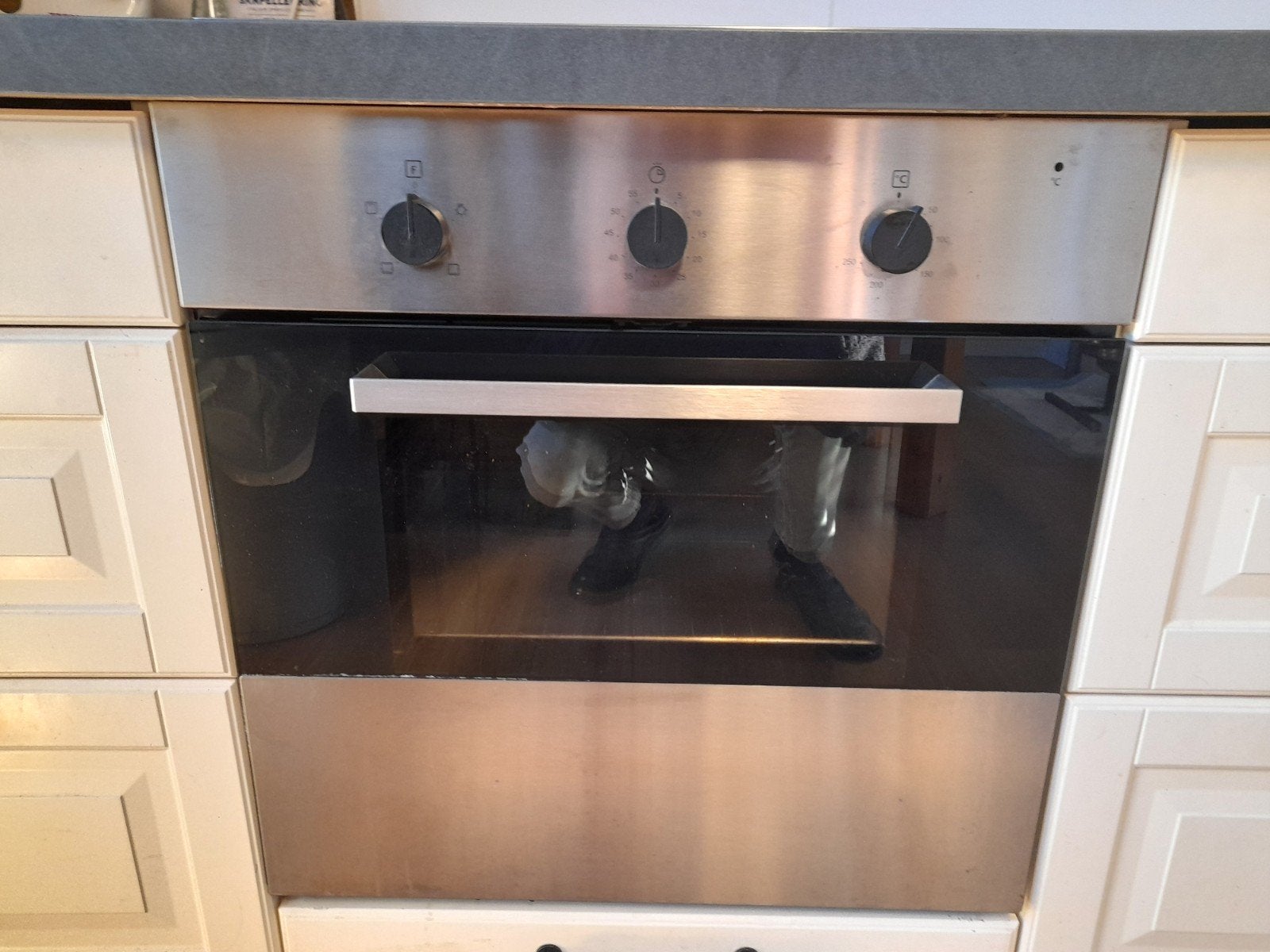 Inbouwoven met grill, Elektronische apparatuur, Ovens, Ophalen, Zo goed als nieuw, Inbouw