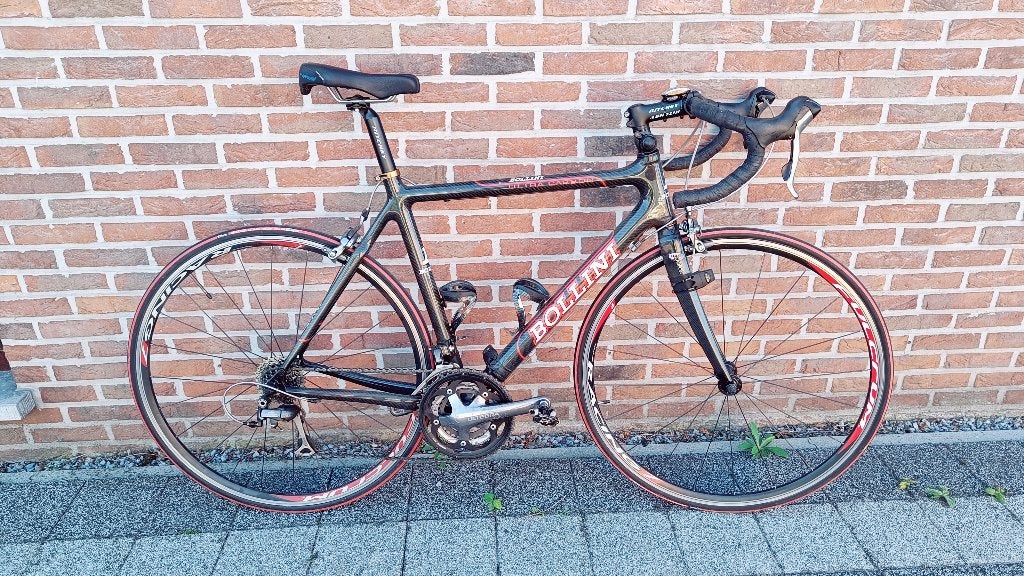 Bollini Carbon racefiets / koersfiets – Maat M – Ultegra, Fietsen en Brommers, 28 inch, Gebruikt, Carbon, 15 tot 20 versnellingen