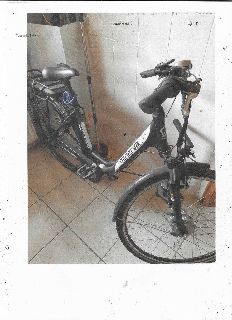 electrische zwarte damesfiets MINERVA, Enlèvement, Comme neuf, Frein à tambour, Autres marques