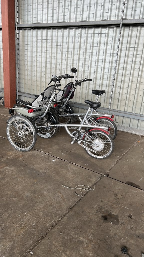 :2x Van Raam O-Pair rolstoelfiets – zonder accu, Ophalen, Gebruikt, Schijfrem, Van Raam