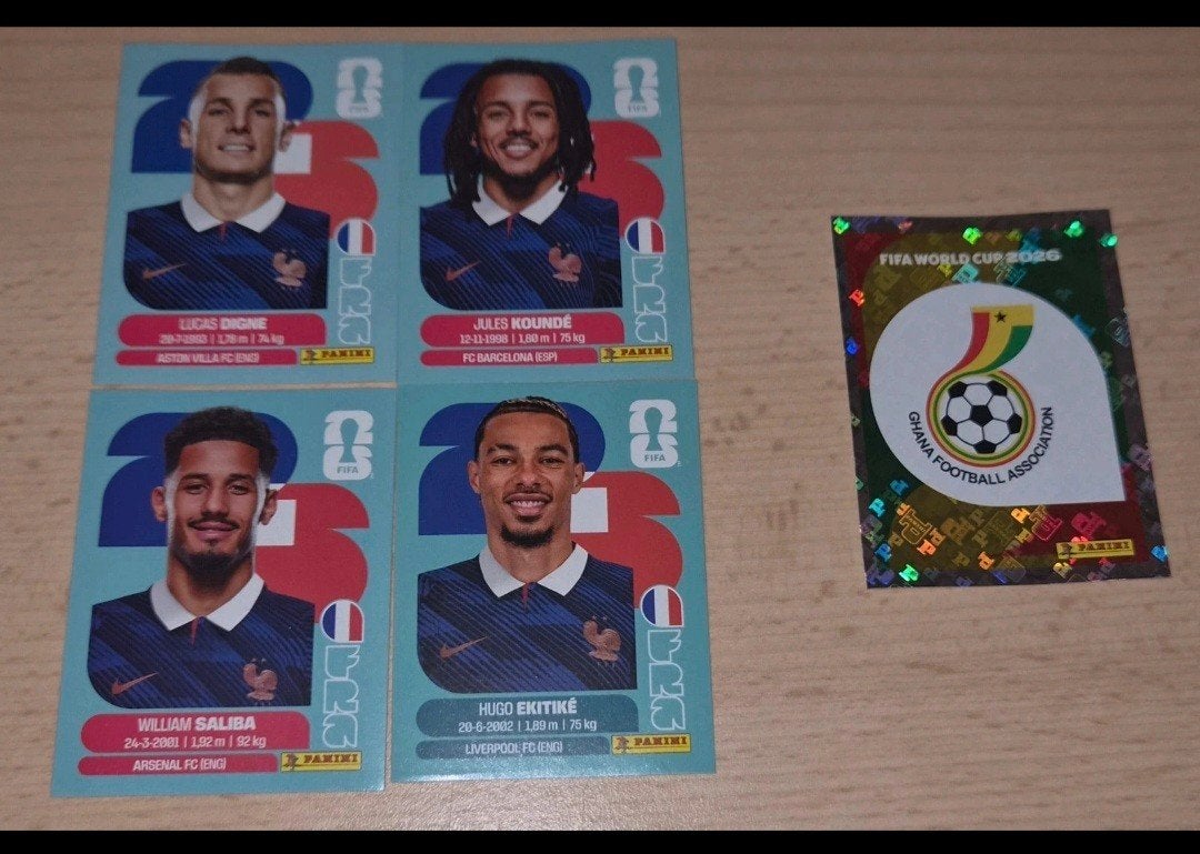 set van 4 WK-stickers + 1 gratis sticker, Verzamelen, Verzenden, Nieuw, Overige typen