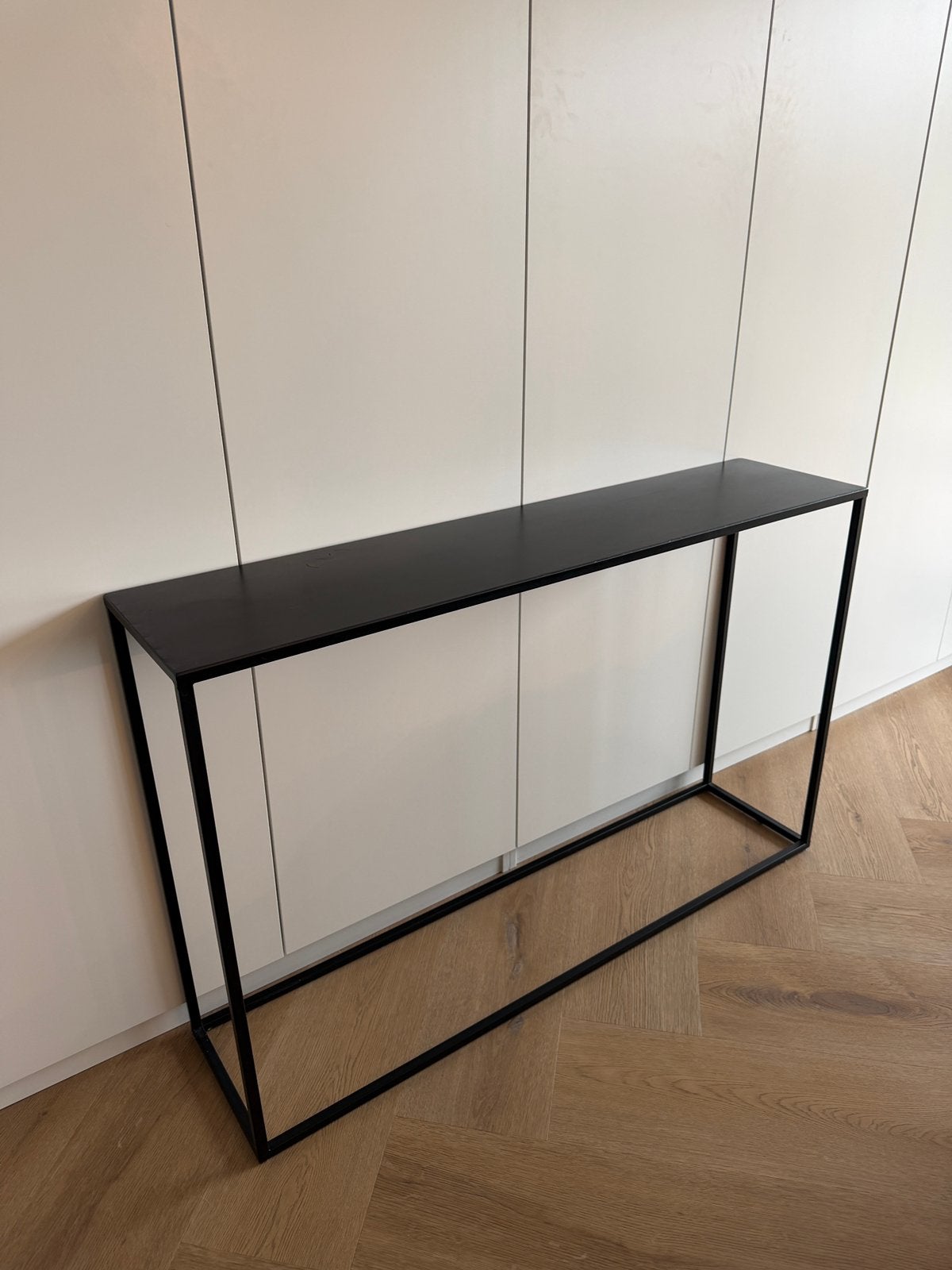 Tafel hal RVS ZWART, Huis en Inrichting, Tafels | Sidetables, Ophalen, Gebruikt