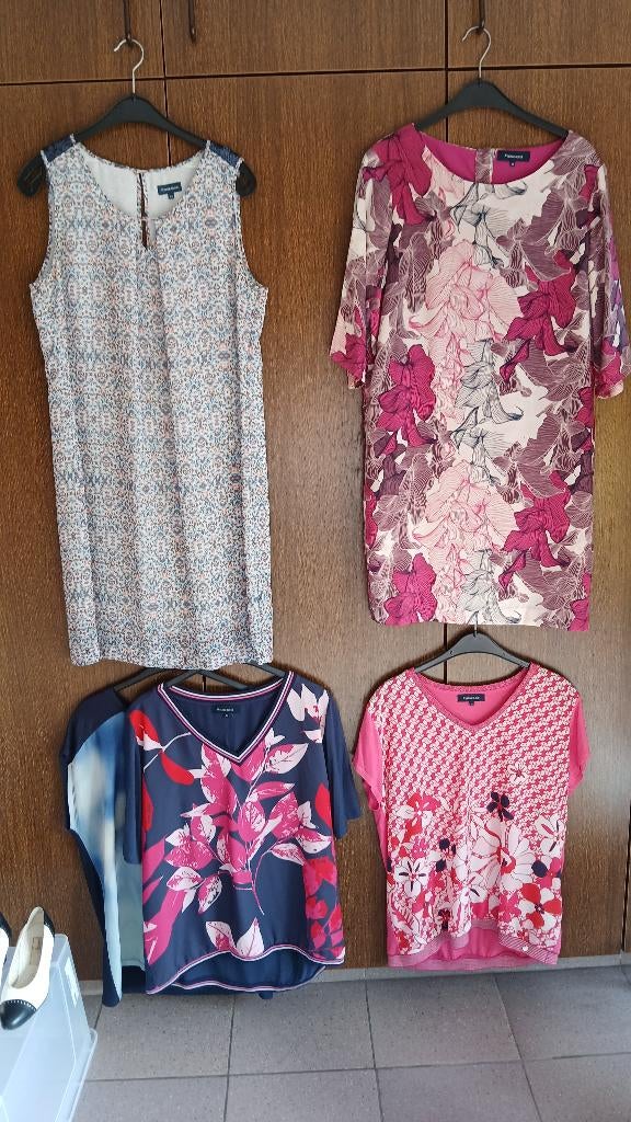 2 dames kleedjes+3 blouses-Terre Bleue-maat 44-goede staat, Enlèvement, Taille 42/44 (L)