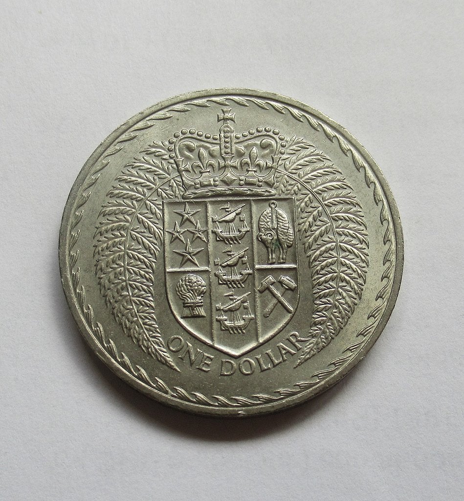 Nieuw-Zeeland 1 dollar 1967, Postzegels en Munten, Munten | Oceanië, Verzenden