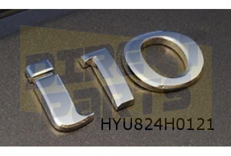 Hyundai i10 embleem tekst ''i10'' achterklep Origineel! 8632, -, Verzenden, -, Nieuw