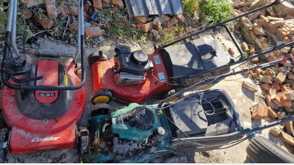 grasmaaiers briggs &stratton motor  naft, Tuin en Terras, Ophalen, Honda, Gebruikt, Opvangbak