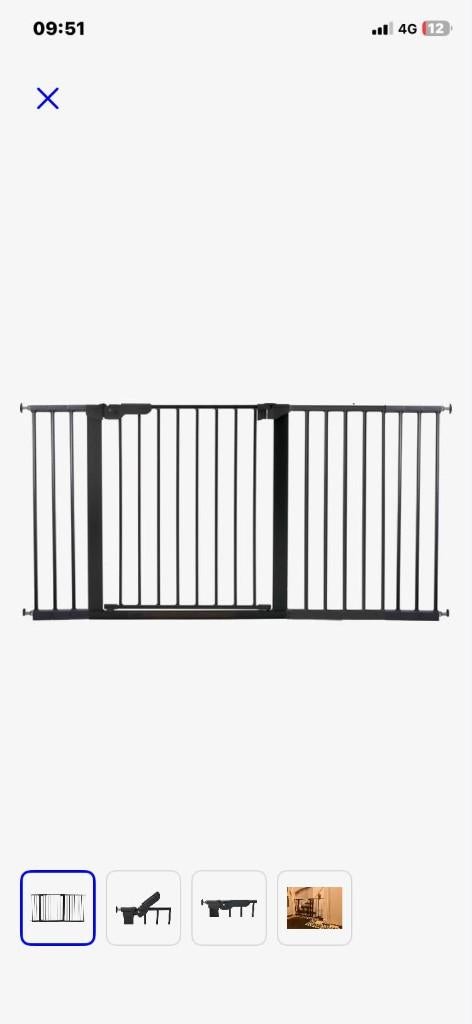Trap deurhek BabyDan, Enfants & Bébés, Barrières, Comme neuf, Barrière de sécurité, Métal ou Fer, 115 cm ou plus, Enlèvement