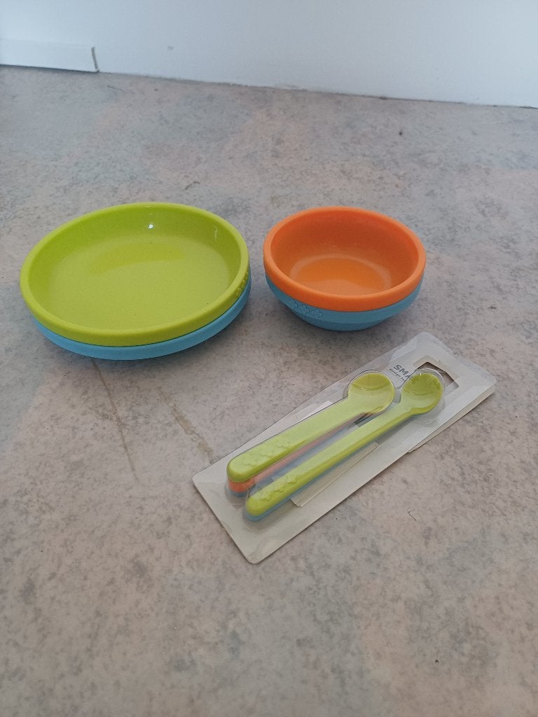 Kinderbestek - bordjes, Maison & Meubles, Neuf, Couverts pour enfants, IKEA, Synthétique