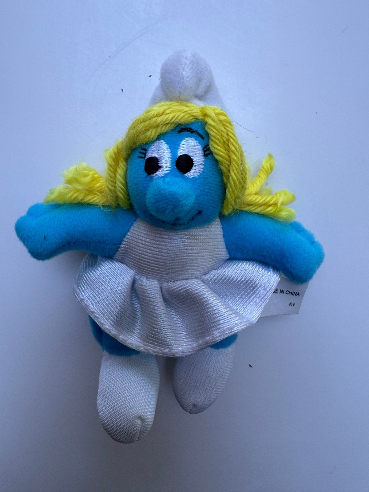 Stoffen Smurfin Mac Donald, Verzamelen, Smurfen, Ophalen, Zo goed als nieuw, Smurfin