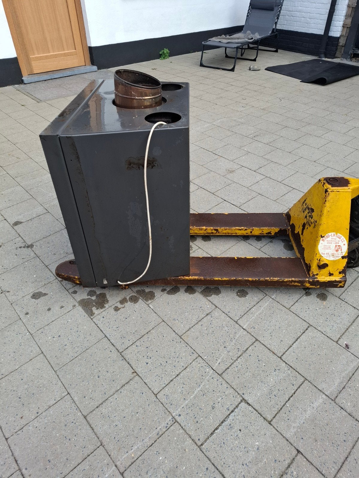 Inbouw kaset compleet met schouwbuizen, Ophalen of Verzenden, Hout, Inbouw