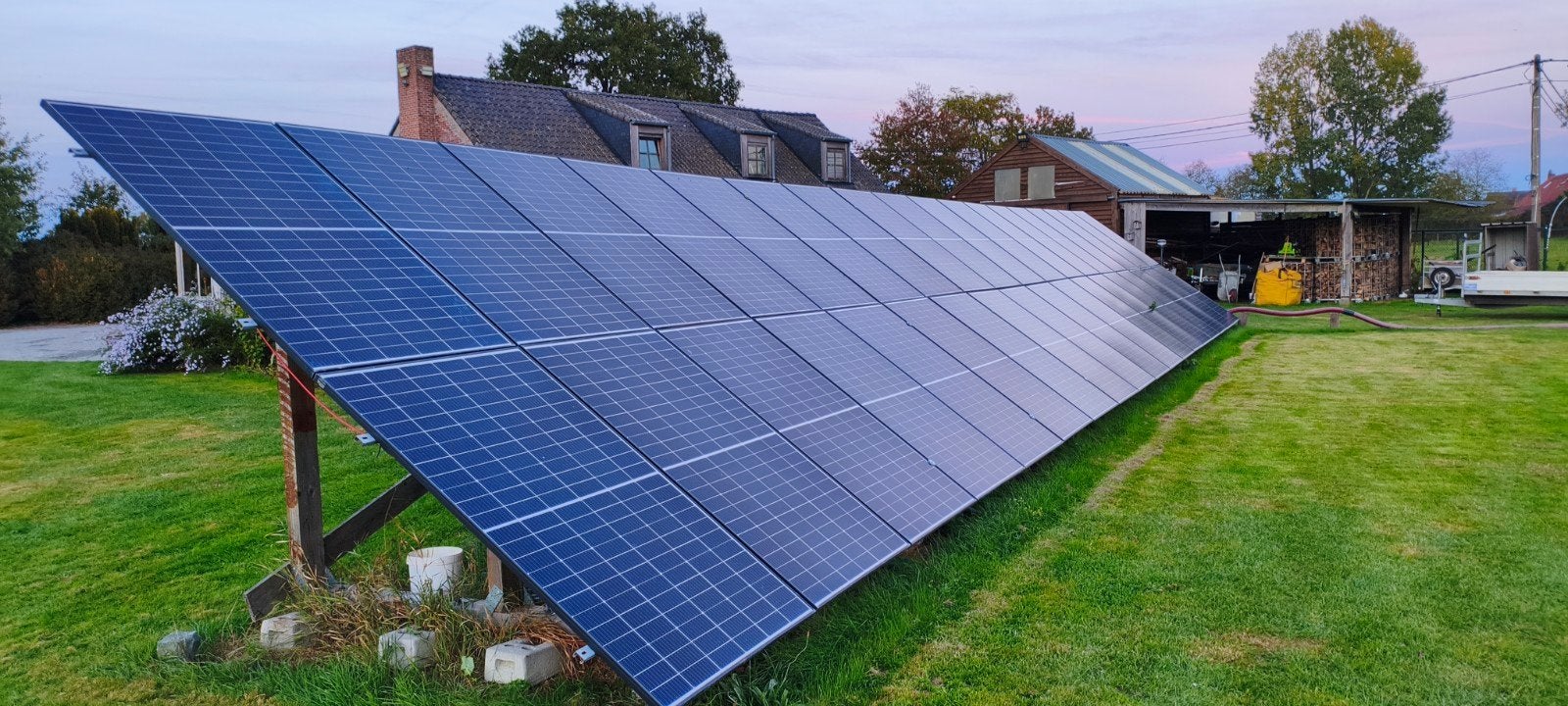Grondopstelling Zonnepanelen, Ophalen