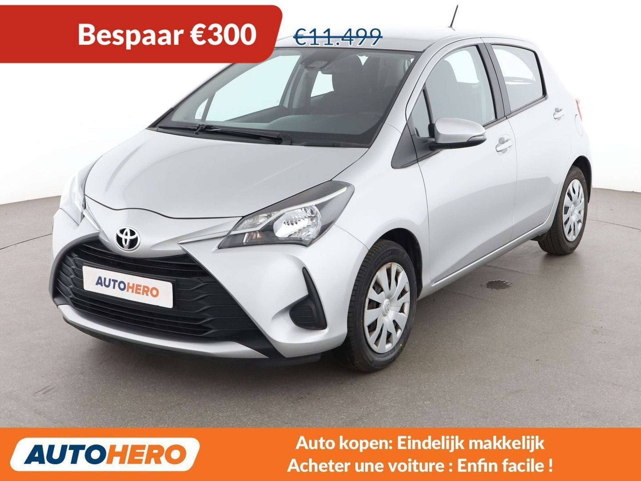 Toyota Yaris 1.0 (bj 2019), Auto's, Voorwielaandrijving, Stof, Gebruikt, Yaris