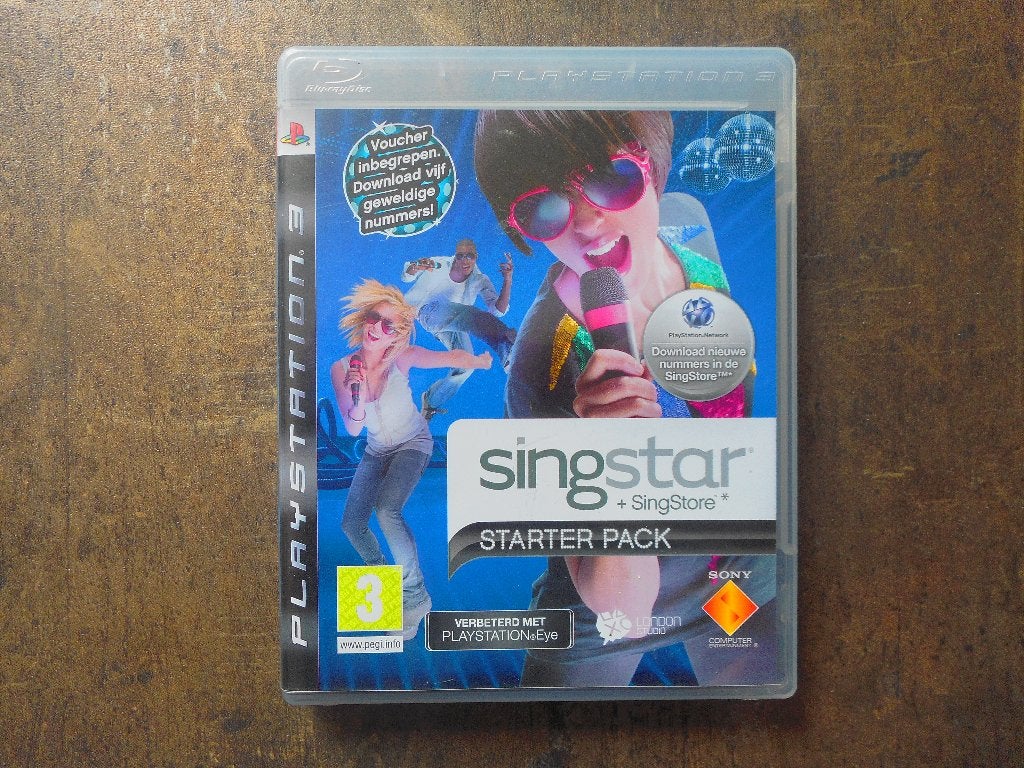 SingStar Starter Pack voor PS3 (zie foto's), Consoles de jeu & Jeux vidéo, Enlèvement ou Envoi, Musique, Utilisé, À partir de 3 ans