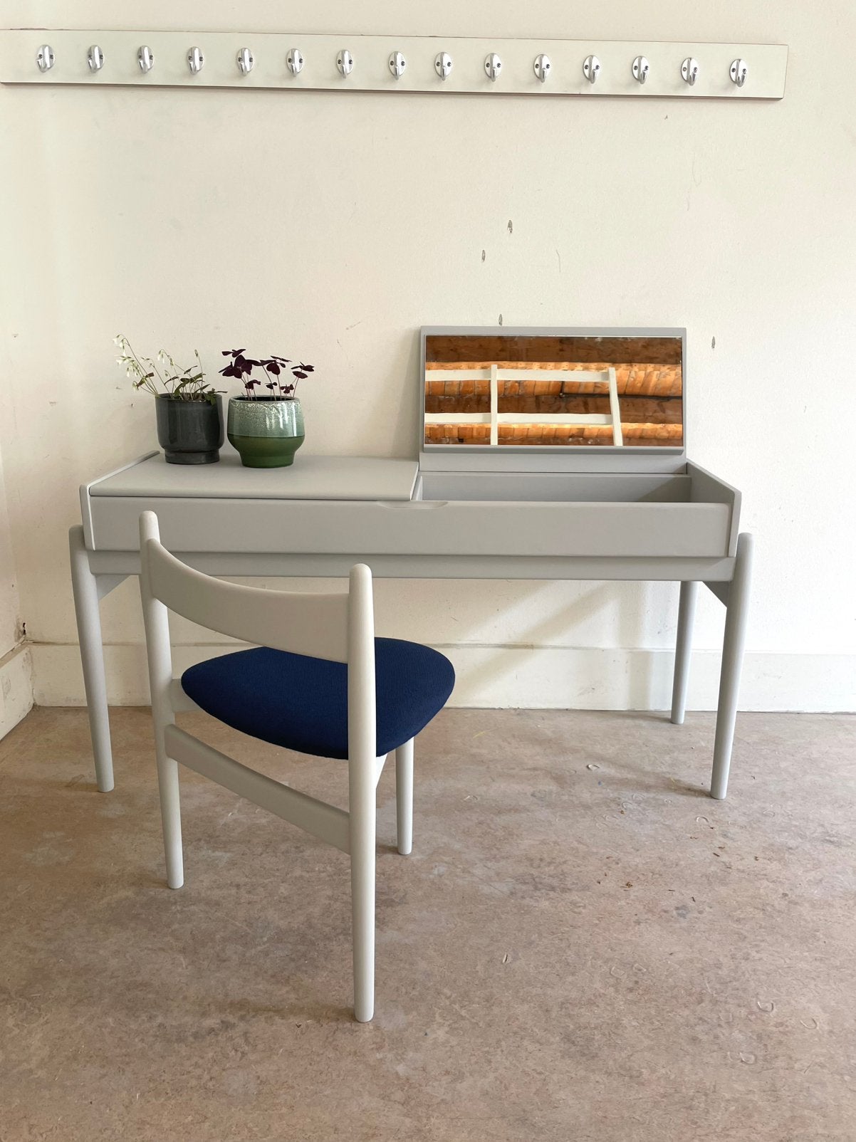 Kaptafel vintage met spiel en stoel, Gebruikt, 100 tot 150 cm, 100 tot 150 cm, Hout