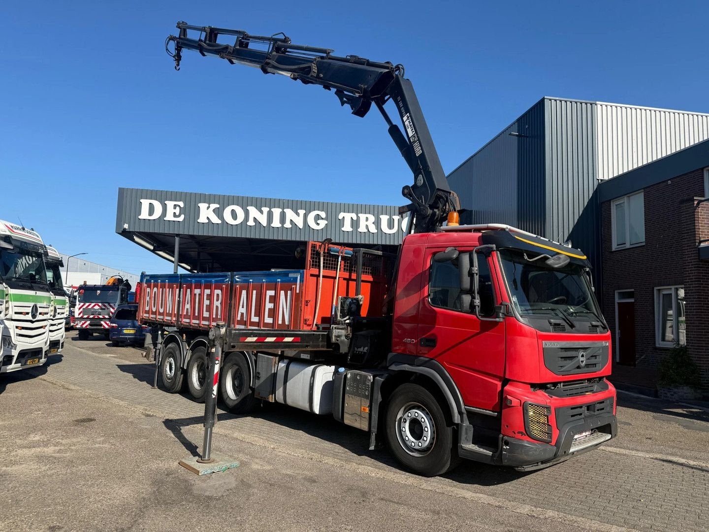 Volvo FMX 460 FMX 460 8X4 KIPPER TRIDEM BIG AXLE!! HIAB CRAN, Autos, Rouge, Achat, Automatique, Air conditionné