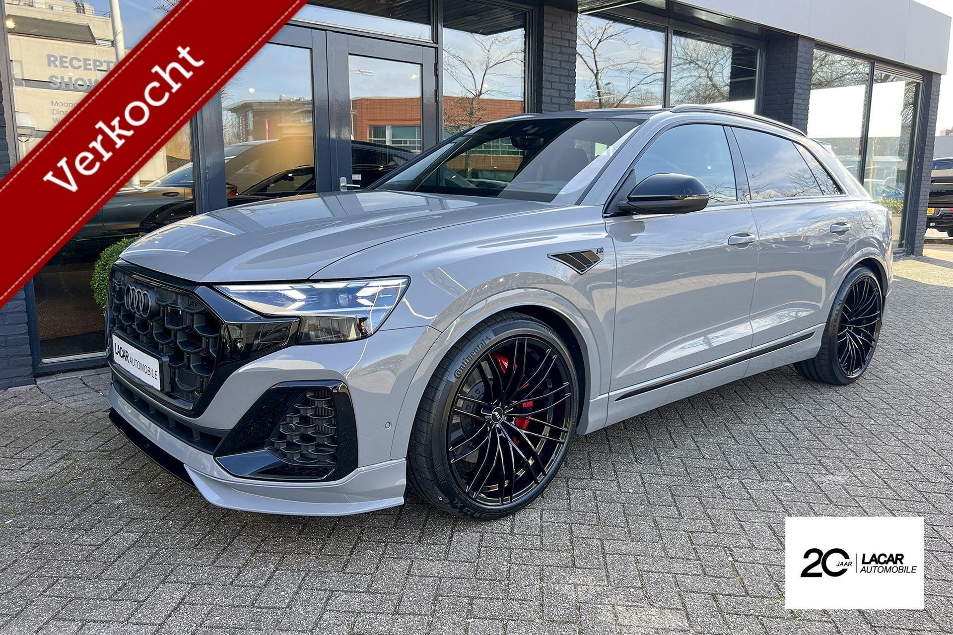 Audi Q8 ABT Aero I B&O + Onderstel Adv. I NP 200k I 5j gar., Autos, Cuir, Argent ou Gris, Entreprise, Q8