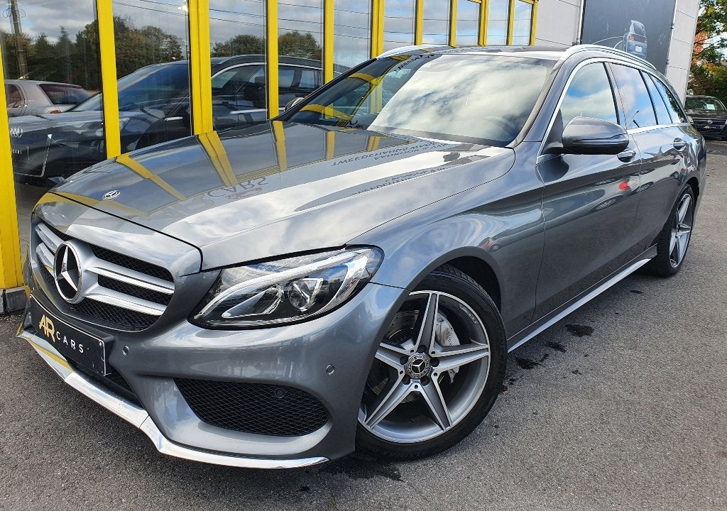 Mercedes C200D/AMG-line/Automaat/2017/136.456km/Euro 6, Auto's, Mercedes-Benz, Achterwielaandrijving, 4 cilinders, Leder, Bedrijf