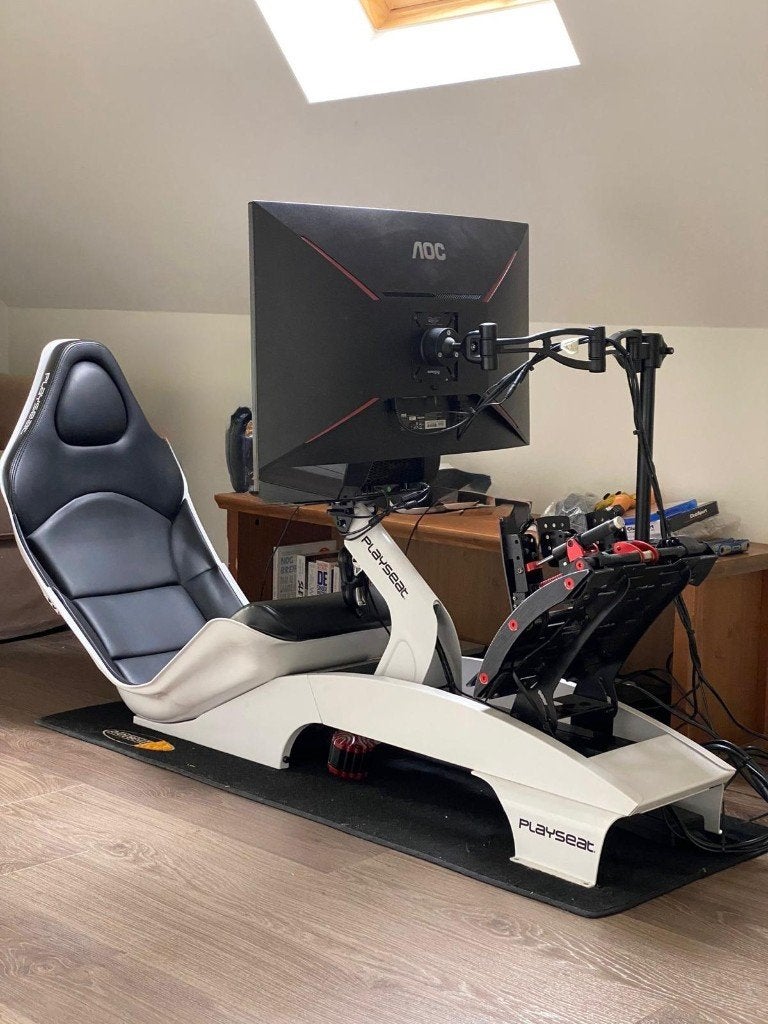 Playseat F1 Simrace Setup met Fanatec CSL Elite, Games en Spelcomputers, Ophalen, Zo goed als nieuw