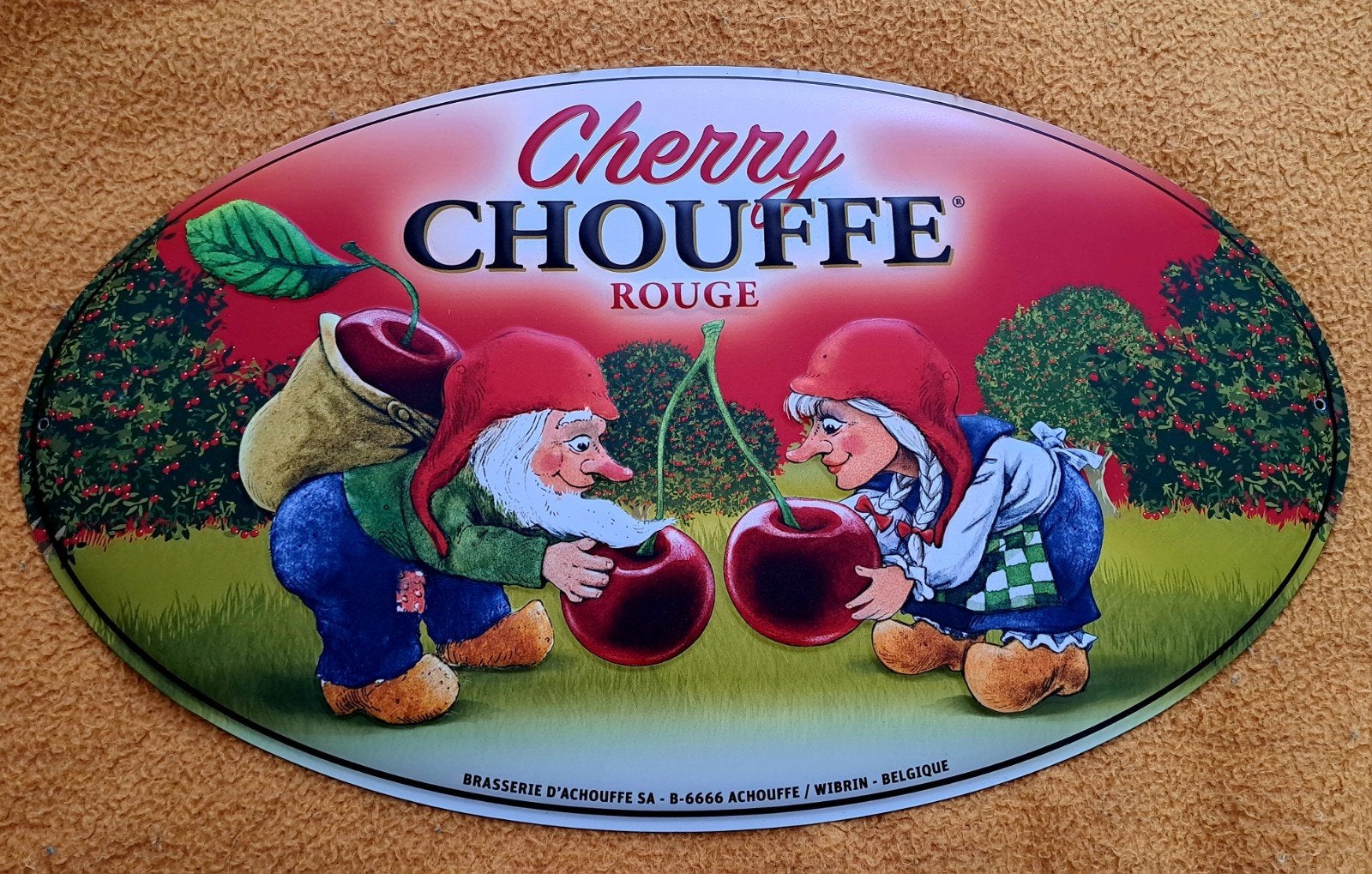 cherry chouffe Rouge bord, Verzamelen, Biermerken, Ophalen