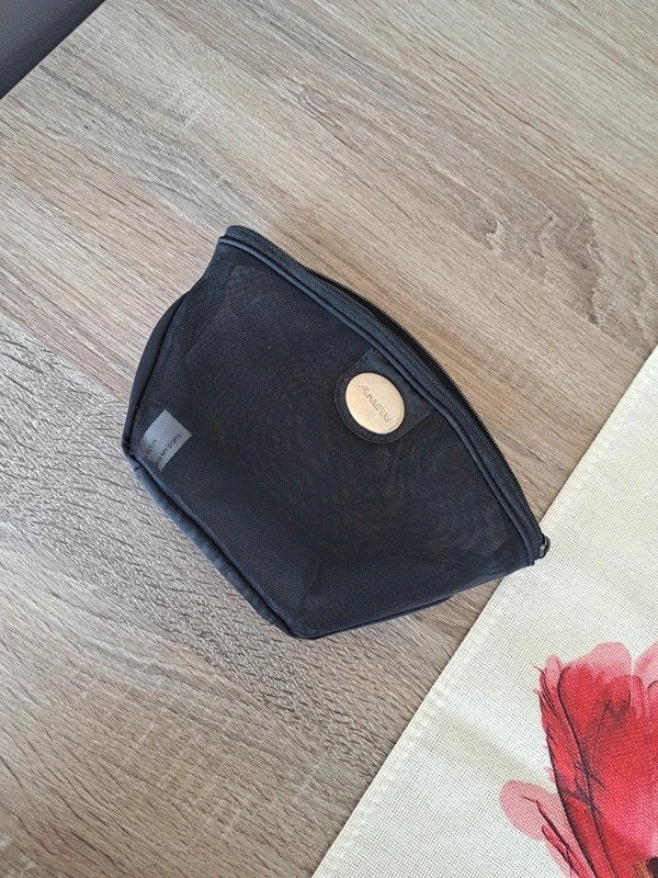 Donkerblauw make-up tasje, Handtassen en Accessoires, Ophalen of Verzenden, Zo goed als nieuw, Blauw, Heer of Dame