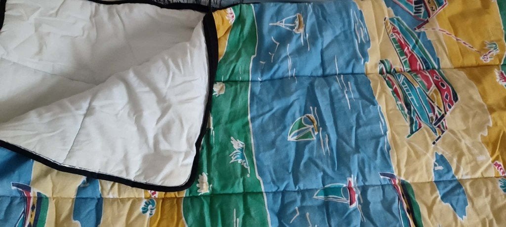 kinderslaapzak "zee", Caravans en Kamperen, Ophalen of Verzenden, Gebruikt