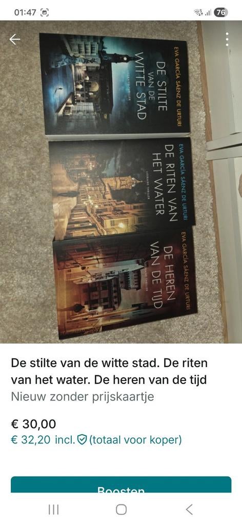 De stilte van de witte stad , De heren van de tijd, De ritte, Ophalen of Verzenden