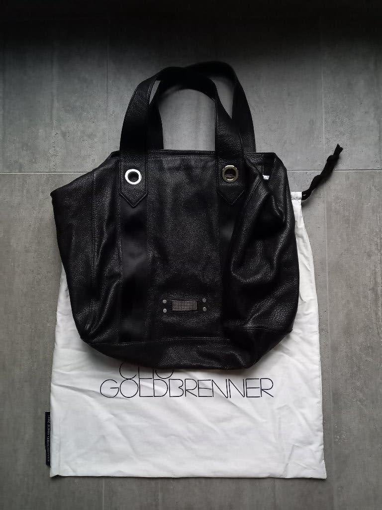 Clio Goldbrenner Doros Natural grained nieuw, Handtassen en Accessoires, Ophalen of Verzenden, Nieuw, Zwart, Handtas
