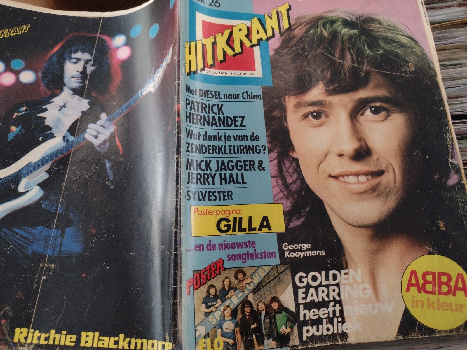 Magazine HITKRANT 1979: ABBA-GOLDEN EARRING-MICK JAGGER-ELO, Verzamelen, Ophalen of Verzenden, 1960 tot 1980, Tijdschrift