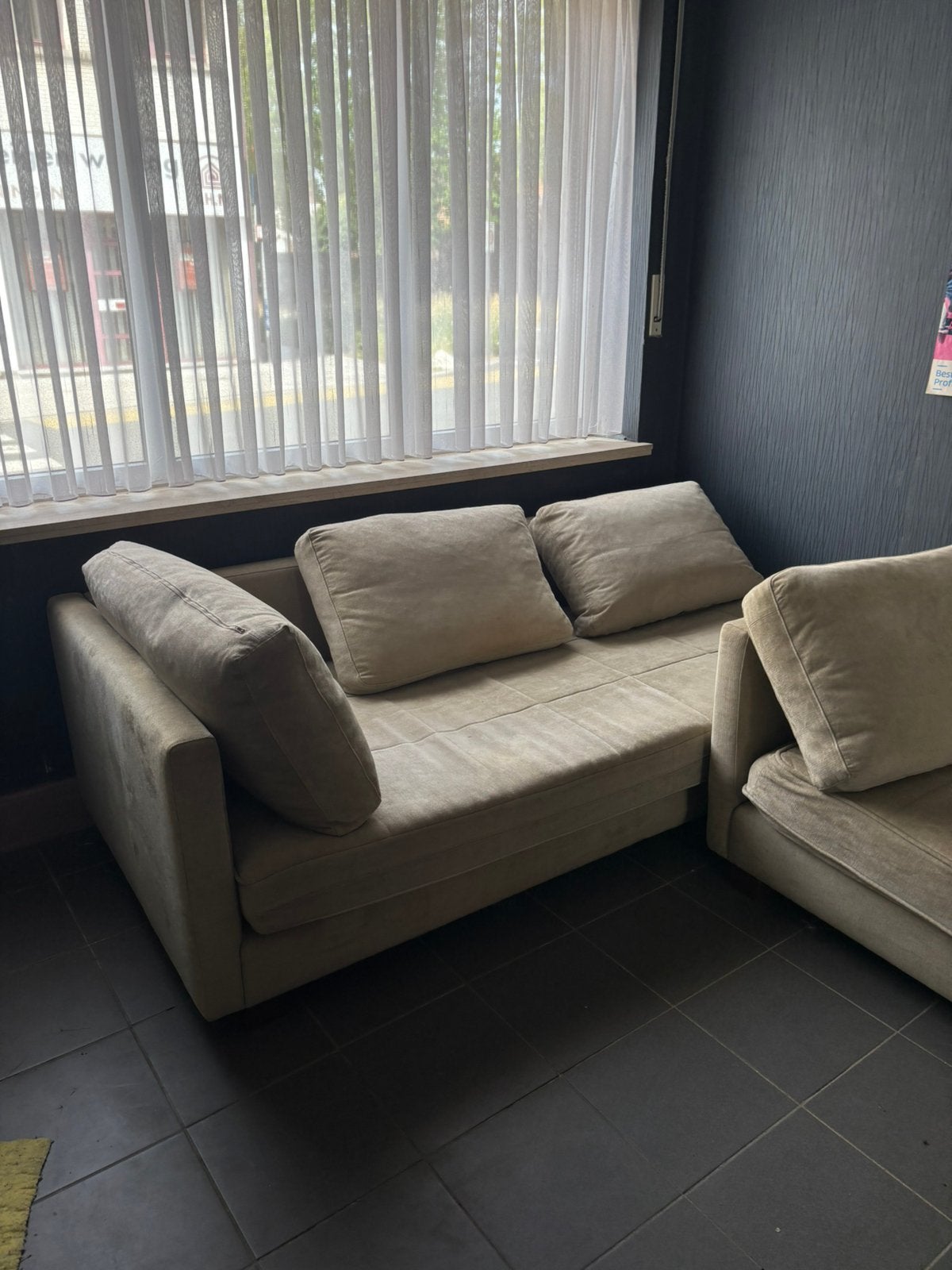 Hoeksalon, Huis en Inrichting, Ophalen, Gebruikt, Stof, Modern