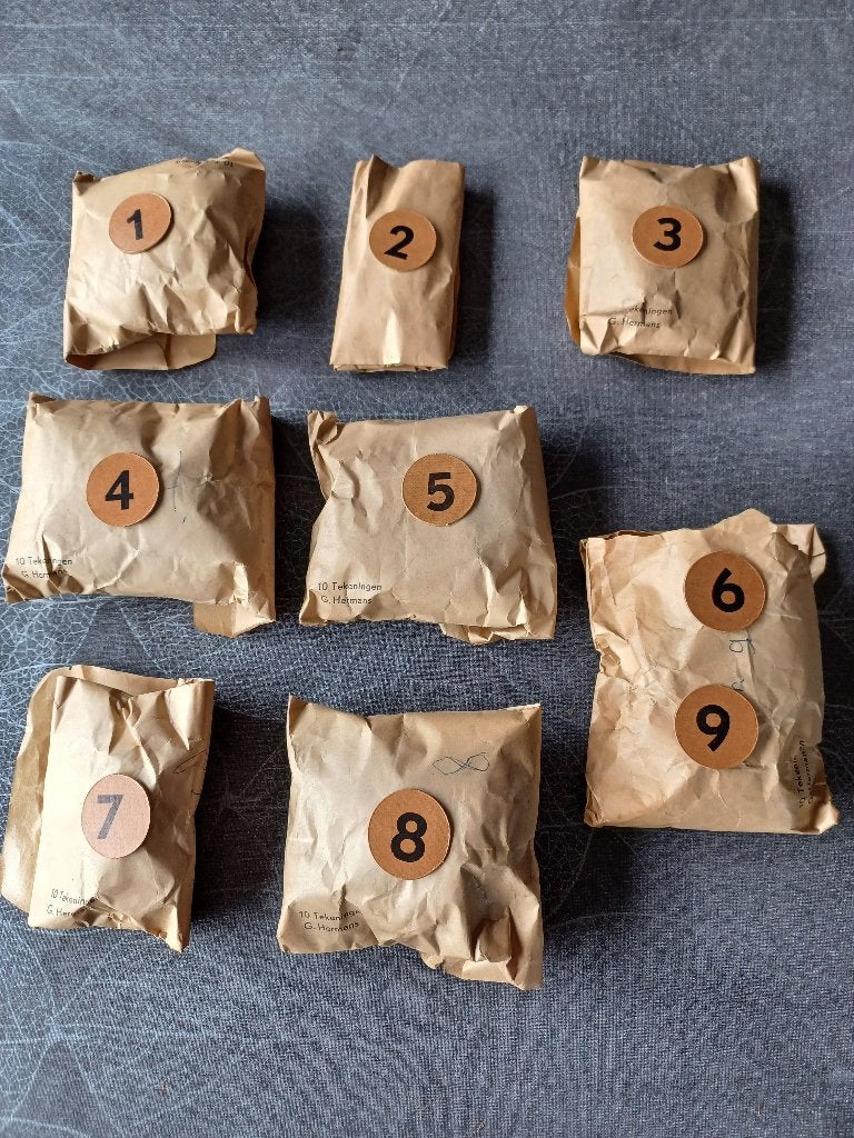 Kartonnen schijfjes met cijfers, Ophalen, Zo goed als nieuw, Papier of Karton, Knutselmateriaal
