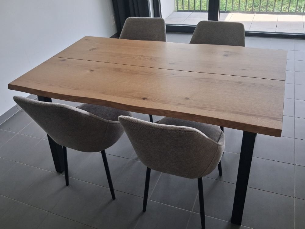 Eettafel + stoelen, Huis en Inrichting, Ophalen, Nieuw, 50 tot 100 cm, 150 tot 200 cm