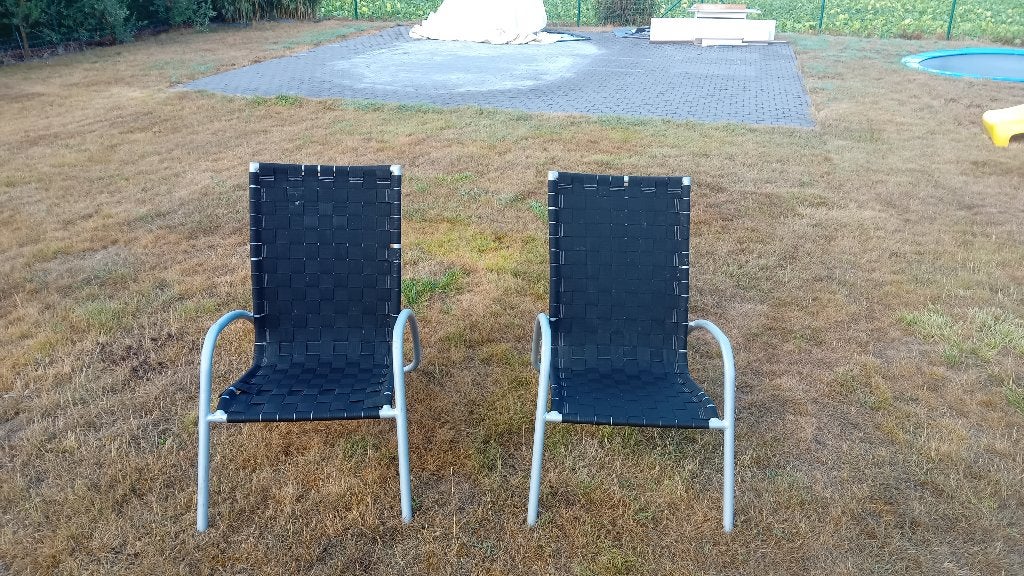 Tuinzitstoel voor terras/tuin, Ophalen, Gebruikt, Metaal