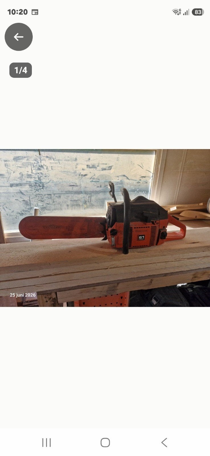 husqavarna 61 kettingzaag, Enlèvement, Utilisé, Tronçonneuse, Husqavarna