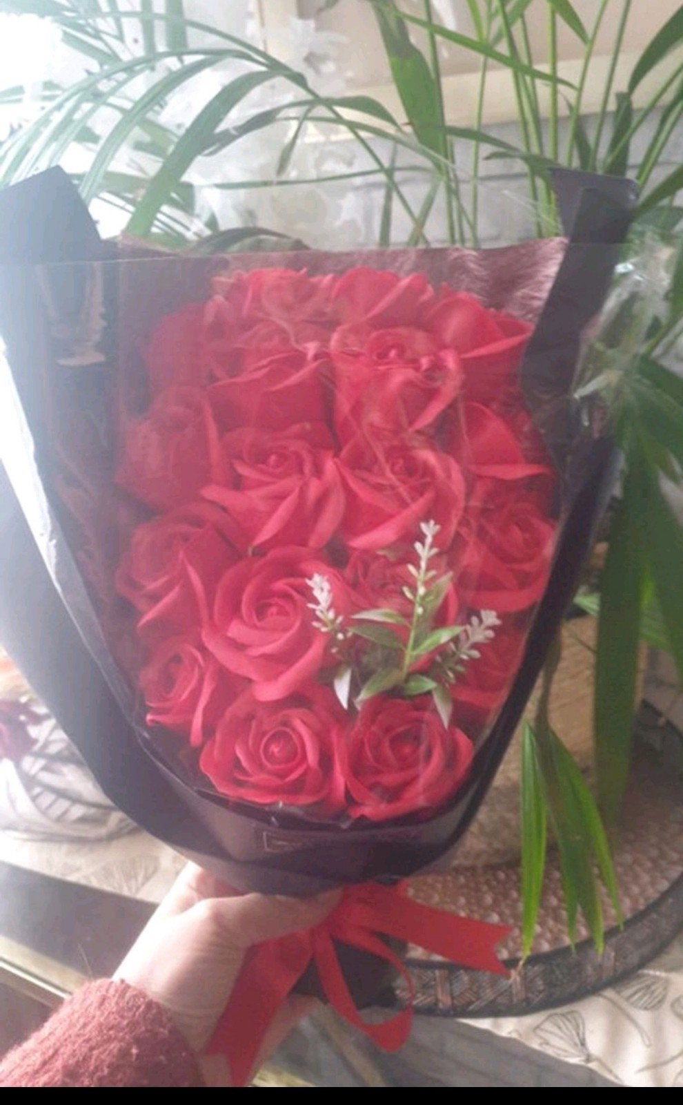 Nieuw roze boeket met tas, Ophalen of Verzenden