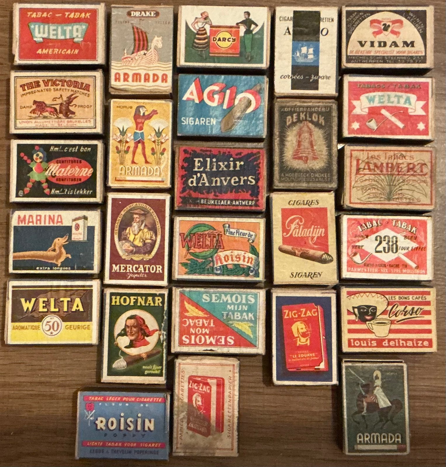 Lot de boîtes d'allumettes anciennes/pleines, Collections, Enlèvement ou Envoi, Comme neuf, Boîtes ou marques d'allumettes