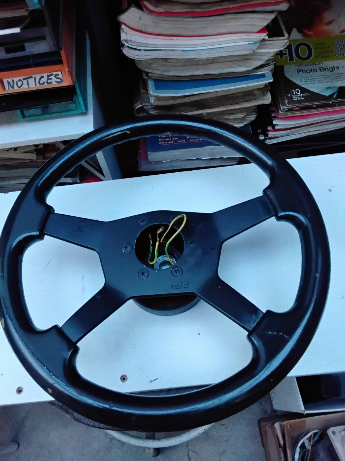 Volant bois 36 cms avec moyeu BMW E30, Autos : Pièces & Accessoires, Enlèvement ou Envoi, BMW