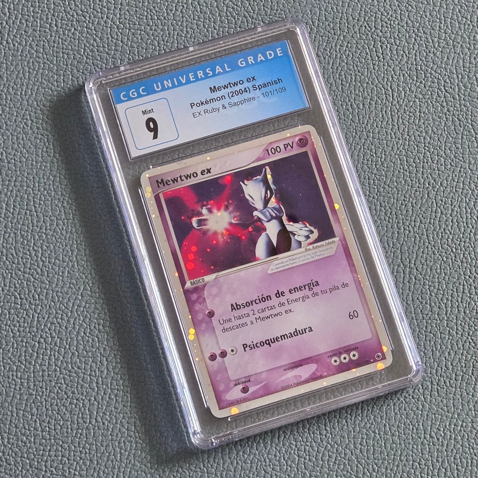 Pokemon Mewtwo Ex Spanish CGC 9, Ophalen