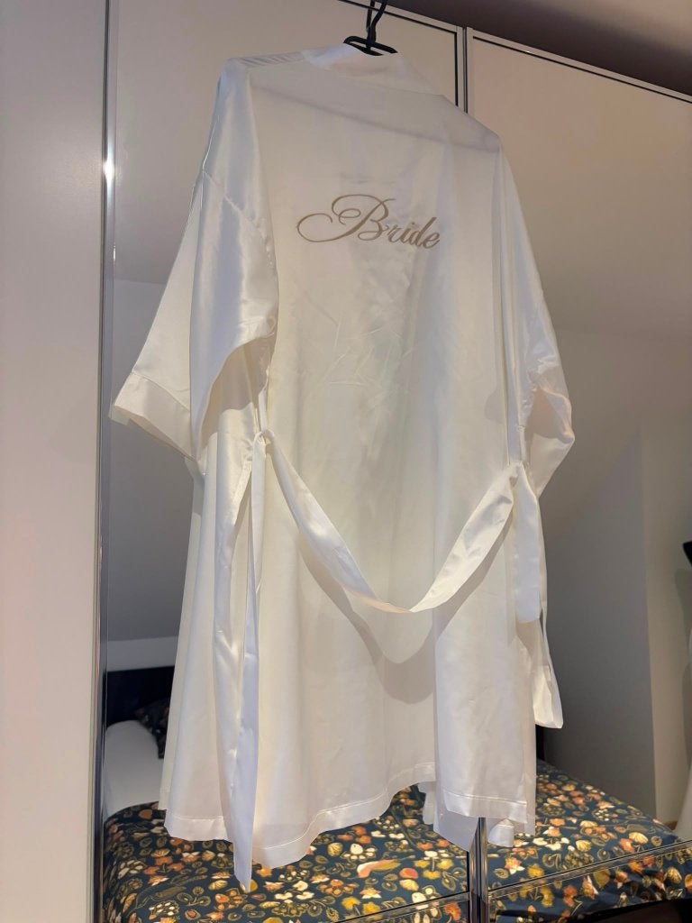 Badjas "Bride", Kleding | Dames, Ophalen of Verzenden, Nieuw, Maat 38/40 (M), Wit