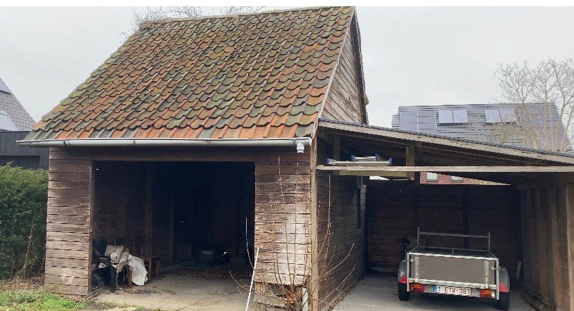 Boomse dakpannen, Doe-het-zelf en Bouw, Dakpannen en Dakbedekking, Ophalen, Gebruikt, 15 m² of meer, Dakpannen